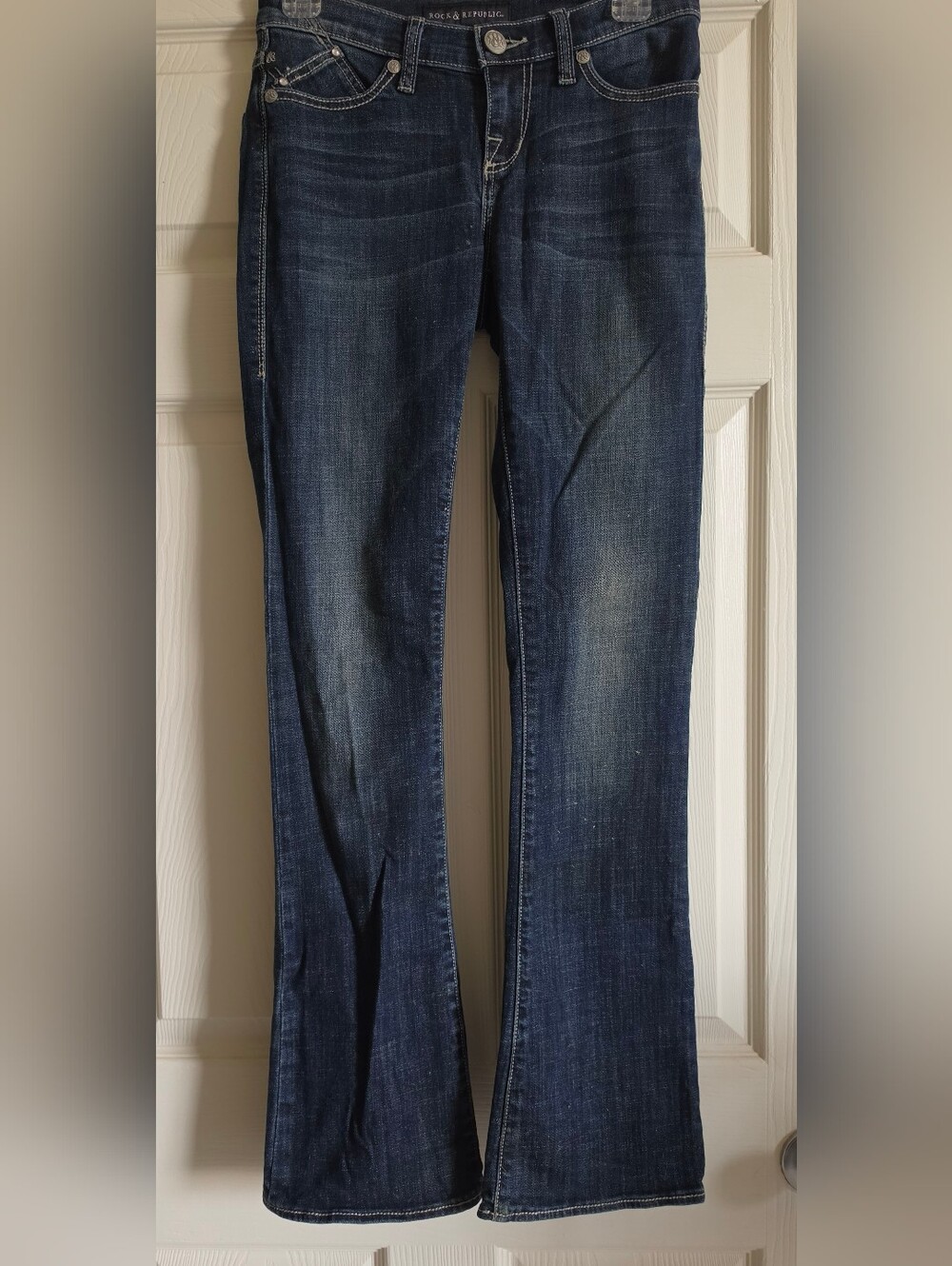 Rock & Republic Dark Blue Bootcut Jeans Size 2